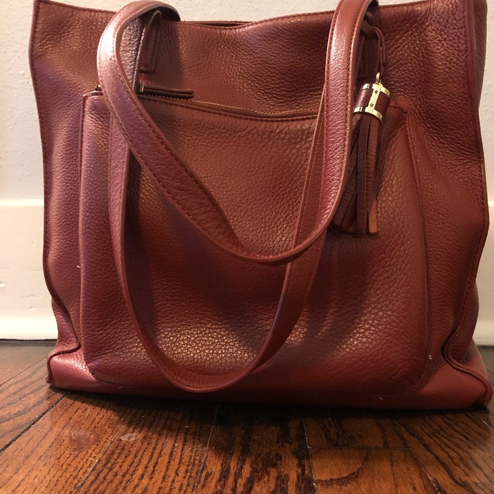 Talbots Dark Red Tote